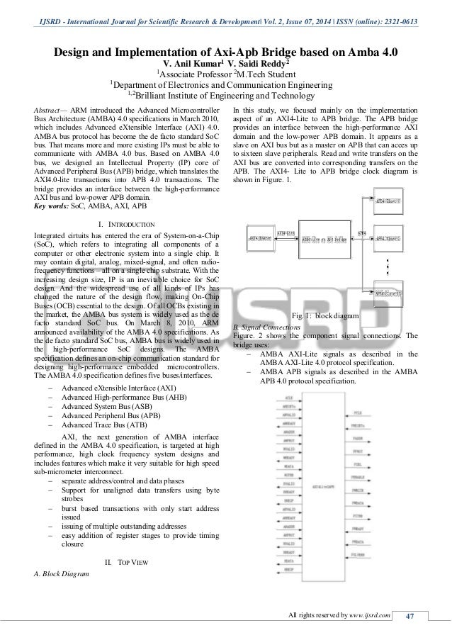 arm amba axi protocol v2.0 specification